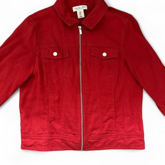 Red Zip-Up Jacket - Picture 1 of 6